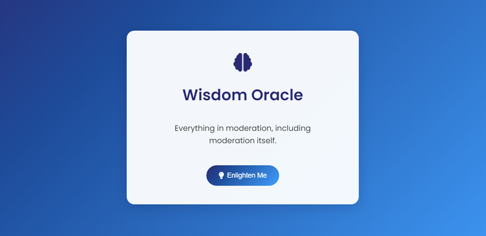 Wisdom Oracle